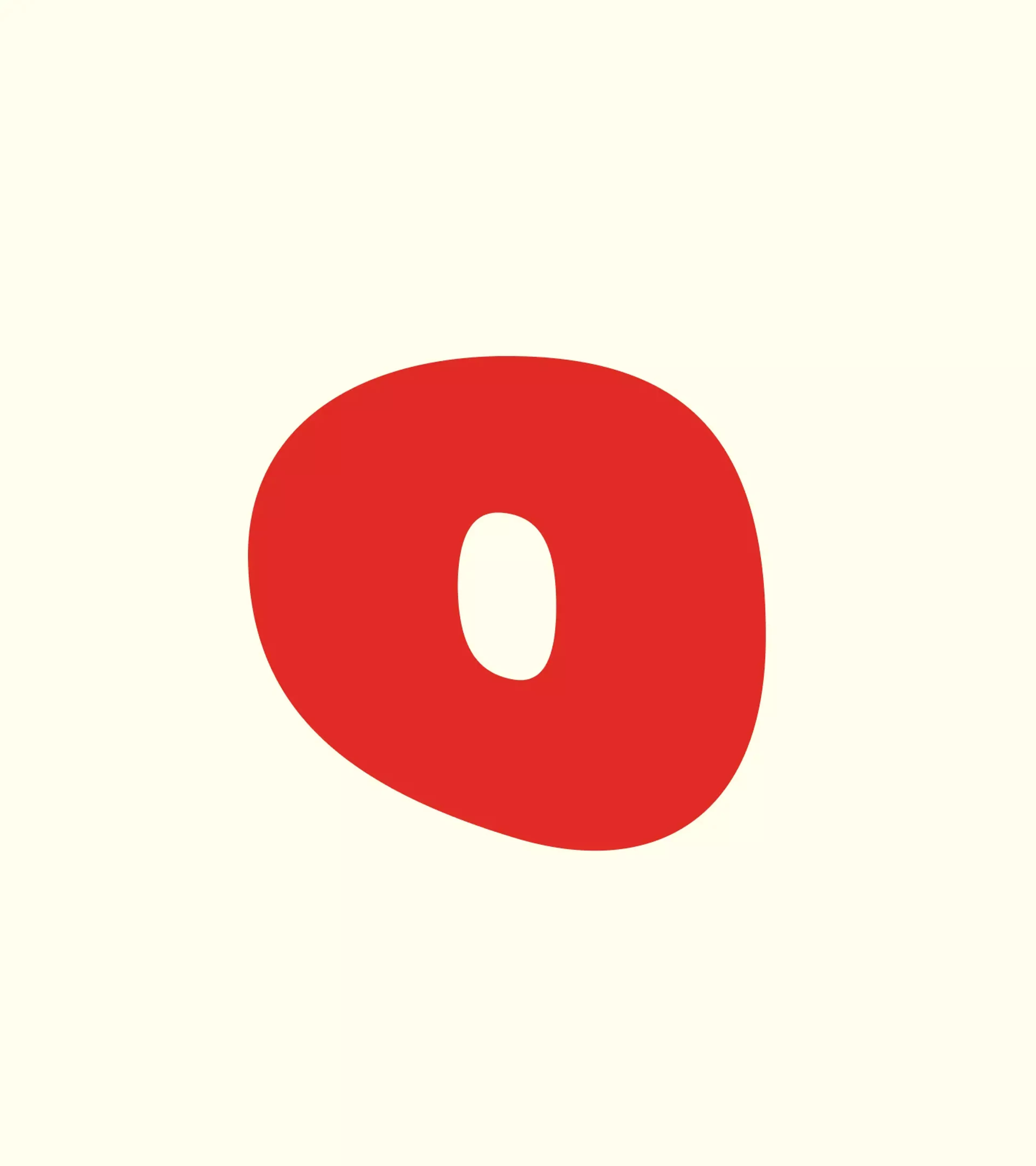 The logomark of Howie Roll in a red color on a beige background